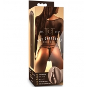 Коричневый мастубратор-вагина Nicole s Kitty - Blush Novelties - в Кургане купить с доставкой