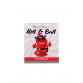 Стимулирующий презерватив-насадка Roll   Ball Strawberry - Sitabella - купить с доставкой в Кургане