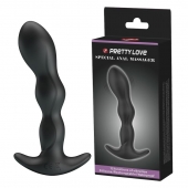 Черный анальный стимулятор простаты с вибрацией Special Anal Massager - 14,5 см. - Baile - в Кургане купить с доставкой