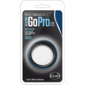 Черно-синее эрекционное кольцо Silicone Go Pro Cock Ring - Blush Novelties - в Кургане купить с доставкой