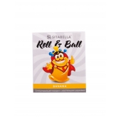 Стимулирующий презерватив-насадка Roll   Ball Banana - Sitabella - купить с доставкой в Кургане
