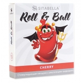 Стимулирующий презерватив-насадка Roll   Ball Cherry - Sitabella - купить с доставкой в Кургане
