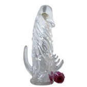 Закрытая прозрачная вибронасадка на пенис Crystal Sleeve Vibe - Erowoman-Eroman - в Кургане купить с доставкой