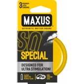 Презервативы с точками и рёбрами в железном кейсе MAXUS Special - 3 шт. - Maxus - купить с доставкой в Кургане