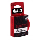 Ультратонкие презервативы в железном кейсе MAXUS Sensitive - 3 шт. - Maxus - купить с доставкой в Кургане