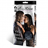 Черная виниловая ткань-простынь для эротических игр - Lux Fetish - купить с доставкой в Кургане