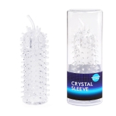 Закрытая рельефная насадка Crystal sleeve с усиками - 12 см. - Erowoman-Eroman - в Кургане купить с доставкой