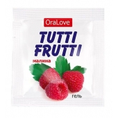 Пробник гель-смазки Tutti-frutti с малиновым вкусом - 4 гр. - Биоритм - купить с доставкой в Кургане