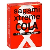 Ароматизированные презервативы Sagami Xtreme COLA - 3 шт. - Sagami - купить с доставкой в Кургане