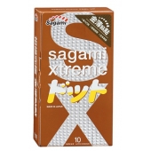 Презервативы Sagami Xtreme FEEL UP с точечной текстурой и линиями прилегания - 10 шт. - Sagami - купить с доставкой в Кургане