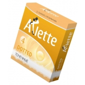 Презервативы Arlette Dotted с точечной текстурой - 3 шт. - Arlette - купить с доставкой в Кургане