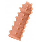 Телесная реалистичная насадка KOKOS Extreme Sleeve 04 с дополнительной стимуляцией - 12,7 см. - KOKOS - в Кургане купить с доставкой