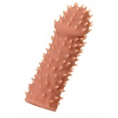 Телесная реалистичная насадка KOKOS Extreme Sleeve 07 с дополнительной стимуляцией - 12,7 см. - KOKOS - в Кургане купить с доставкой