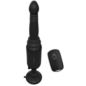 Черный вибромассажер с функцией поступательных движений Ass Thruster - Pipedream - купить с доставкой в Кургане