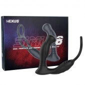 Черная анальная пробка NEXUS SIMUL8 с фиксацией на теле кольцами - Nexus Range - в Кургане купить с доставкой