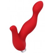 Красный силиконовый вибростимулятор простаты Proman - 12,5 см. - ToyFa - в Кургане купить с доставкой