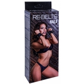 Черные кожаные наручники Naila - Rebelts - купить с доставкой в Кургане