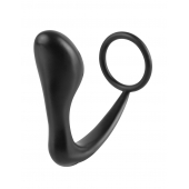 Эрекционное кольцо с анальной пробкой Ass-Gasm Cockring Plug - Pipedream - в Кургане купить с доставкой