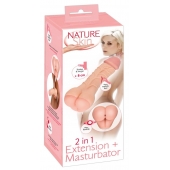 Телесная насадка-мастурбатор 2-in-1 Extension Masturbator - 21 см. - Orion - в Кургане купить с доставкой