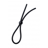 Черное лассо на пенис с одной бусиной - A-toys - в Кургане купить с доставкой