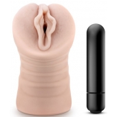Телесный мастурбатор-вагина с вибропулей Ashley - Blush Novelties - в Кургане купить с доставкой