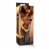 Коричневый мастурбатор-ротик Heather - Blush Novelties - в Кургане купить с доставкой