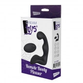 Черный вибромассажер простаты REMOTE BOOTY PLEASER - Dream Toys - в Кургане купить с доставкой