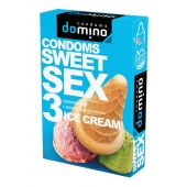 Презервативы для орального секса DOMINO Sweet Sex с ароматом мороженого - 3 шт. - Domino - купить с доставкой в Кургане