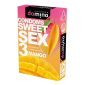 Презервативы для орального секса DOMINO Sweet Sex с ароматом манго - 3 шт. - Domino - купить с доставкой в Кургане