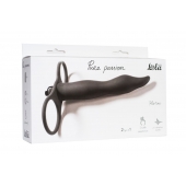 Черная вибронасадка для двойного проникновения Flirtini - 15,9 см. - Lola Games - купить с доставкой в Кургане