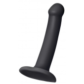 Черный фаллос на присоске Silicone Bendable Dildo S - 17 см. - Strap-on-me - купить с доставкой в Кургане