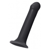 Черный фаллос на присоске Silicone Bendable Dildo XL - 20 см. - Strap-on-me - купить с доставкой в Кургане