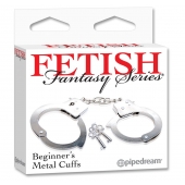 Металлические наручники Beginner s Metal Cuffs - Pipedream - купить с доставкой в Кургане