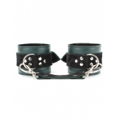 Изумрудные наручники Ladys Arsenal на карабинах - БДСМ Арсенал - купить с доставкой в Кургане