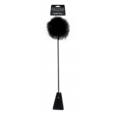 Черный стек Feather Crop с пуховкой на конце - 53,3 см. - Pipedream - купить с доставкой в Кургане