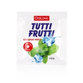 Пробник гель-смазки Tutti-frutti со вкусом мяты - 4 гр. - Биоритм - купить с доставкой в Кургане