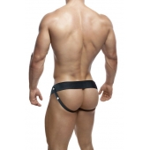 Черный мужской страпон DR. SKIN 6INCH HOLLOW STRAP ON - 16 см. - Blush Novelties - купить с доставкой в Кургане