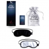 Набор из двух масок на глаза Soft Blindfold Twin Pack - Fifty Shades of Grey - купить с доставкой в Кургане
