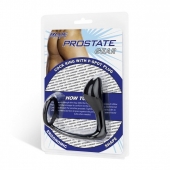 Стимулятор простаты с фиксацией эрекционным кольцом Prostate Gear - BlueLine - в Кургане купить с доставкой