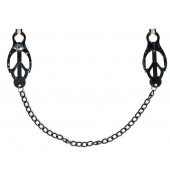 Зажимы на соски Darkside с цепочкой - Lola Games - купить с доставкой в Кургане