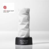 Белый 3D мастурбатор POLYGON - Tenga - в Кургане купить с доставкой