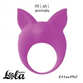 Фиолетовое эрекционное кольцо Kitten Kyle - Lola Games - в Кургане купить с доставкой