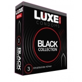 Черные презервативы LUXE Royal Black Collection - 3 шт. - Luxe - купить с доставкой в Кургане