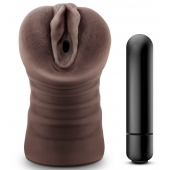 Коричневый мастурбатор-вагина Hot Chocolate Brianna - Blush Novelties - в Кургане купить с доставкой
