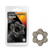 Дымчатое эрекционное кольцо Stay Hard Thick Bead Cock Ring - Blush Novelties - в Кургане купить с доставкой