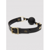 Черный кляп-шар Bound to You Faux Leather Ball Gag - Fifty Shades of Grey - купить с доставкой в Кургане