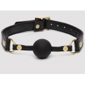 Черный кляп-шар Bound to You Faux Leather Ball Gag - Fifty Shades of Grey - купить с доставкой в Кургане