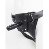 Черный пояс для насадок CLASS STRAP Restyling - LOVETOY (А-Полимер) - купить с доставкой в Кургане