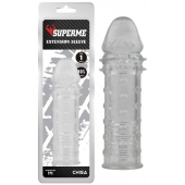 Прозрачная реалистичная насадка на пенис Extra Texture Sleeve - 16,2 см. - Chisa - в Кургане купить с доставкой