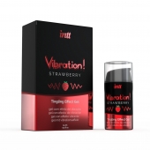 Жидкий интимный гель с эффектом вибрации Vibration! Strawberry - 15 мл. - INTT - купить с доставкой в Кургане